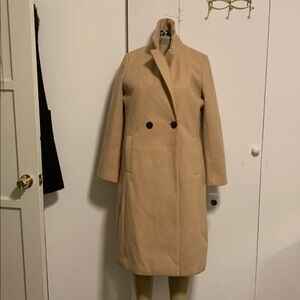 Sam Edelman New Women's Cream Wool Coat